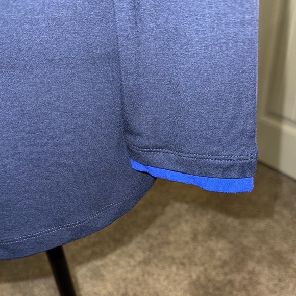 Simply Art by Dolcezza Vibrant Blue Pink Graphic cowl neck sweater Picasso vibes - Picture 5 of 11